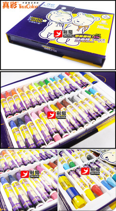 【真彩24色 魅力兔油畫棒 蘋果香味 2346-24】?jī)r(jià)格,廠家,圖片,油畫筆/畫刷,上海荊陽文教用品-